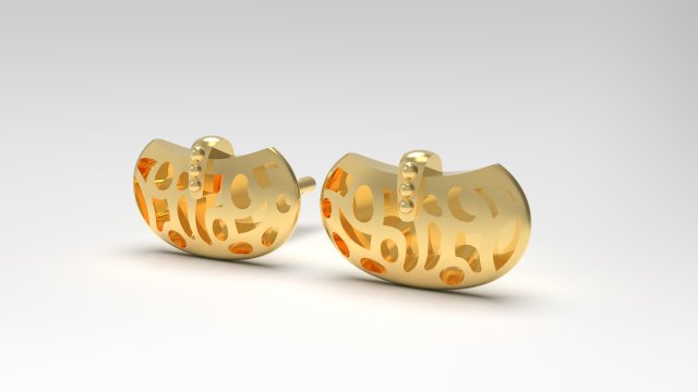 earring 18 3D Принт Модель .c4d .max .obj .3ds .fbx .stl .blend 