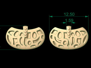 earring 18 3D Принт Модель