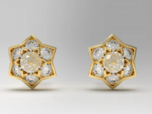 yıldız küpe 20 3D Baskı Modeli