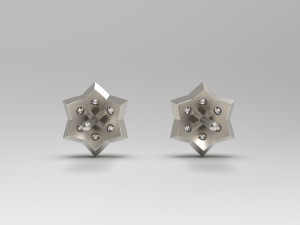 star earring 20 3Dプリントモデル
