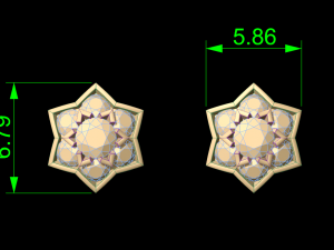 star earring 20 3Dプリントモデル