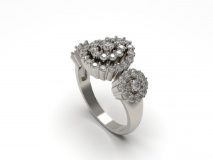woman solitaire ring 56 Modello di stampa 3D