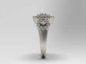 woman solitaire ring 56 3D Druckmodell
