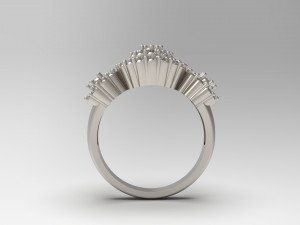 woman solitaire ring 56 3D Druckmodell