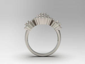 woman solitaire ring 56 3D Print Model