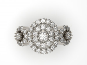 woman solitaire ring 56 3D Druckmodell