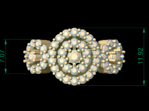 woman solitaire ring 56 3D Druckmodell