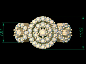 woman solitaire ring 56 3D Print Model