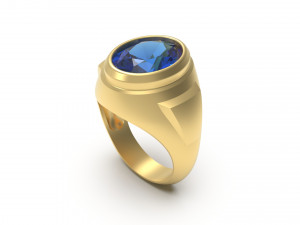 man signet ring 14 3D 프린트 모델