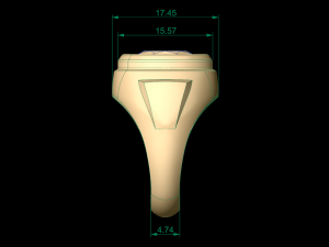 man signet ring 14 3D 프린트 모델