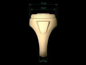 man signet ring 14 3D Print Model
