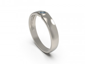 woman wedding band ring 58 3D Print Model