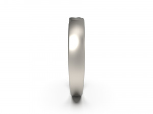 woman wedding band ring 58 3D Print Model