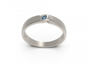 woman wedding band ring 58 3D Print Model