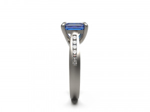 woman solitaire ring 60 3D 프린트 모델