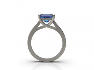 woman solitaire ring 60 3D 프린트 모델