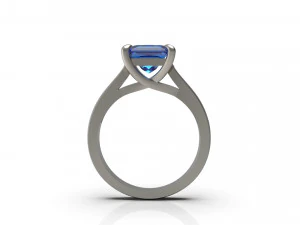 woman solitaire ring 60 3D Print Model