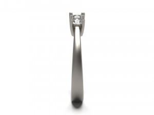 woman solitaire ring 61 3D Принт Модель