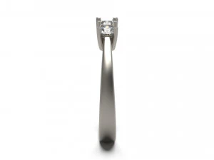 woman solitaire ring 61 3D Print Model
