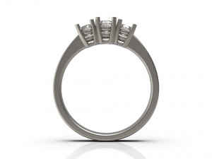 woman solitaire ring 61 3D Принт Модель
