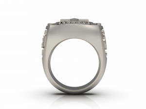 man signet ring 15 3D Принт Модель