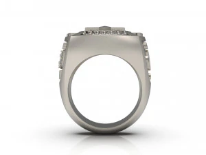man signet ring 15 3D Print Model