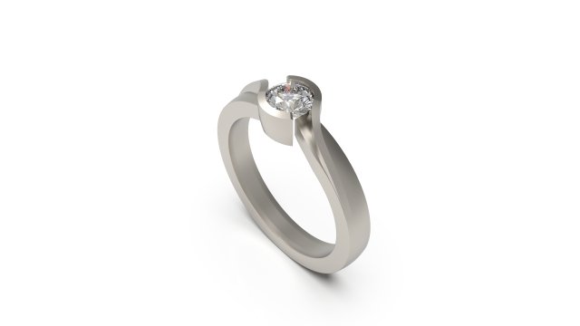 woman solitaire ring 62 Modelo de Impressão 3D .c4d .max .obj .3ds .fbx .stl .blend 