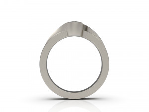 woman solitaire ring 62 Modelo de Impressão 3D