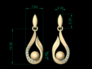 earring 22 3D-Druckmodell