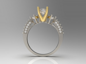 woman solitaire ring 63 3Dプリントモデル