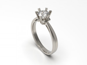 woman solitaire ring 64 Modello di stampa 3D