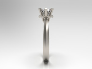 woman solitaire ring 64 Modello di stampa 3D