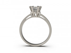 woman solitaire ring 64 Modello di stampa 3D