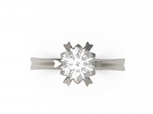 woman solitaire ring 64 Modello di stampa 3D