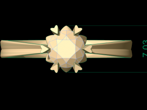 woman solitaire ring 64 Modello di stampa 3D