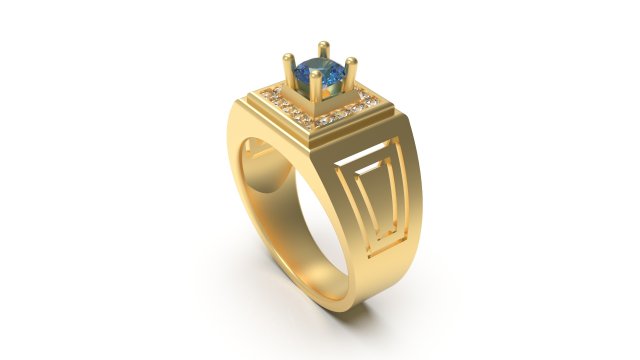 man signet ring 16 Modelo de Impressão 3D .c4d .max .obj .3ds .fbx .stl .blend 