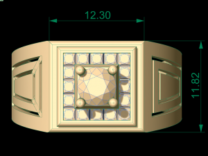man signet ring 16 Modelo de Impressão 3D