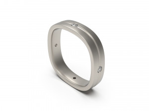 woman band ring 66 Model Cetak 3D