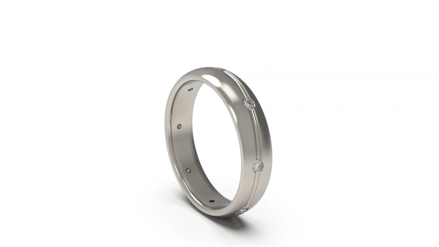 woman band ring 67 3D Print Model .c4d .max .obj .3ds .fbx .stl .blend 