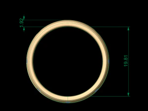 woman band ring 67 3D Print Model