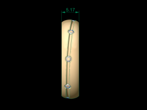 woman band ring 67 Model Cetak 3D