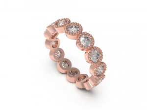 女性バンドリング68 3Dプリントモデル