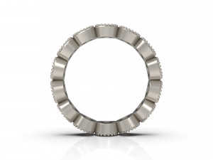 woman band ring 68 3D Print Model