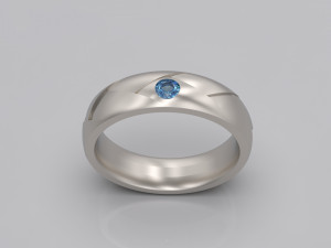 woman band ring 69 3D printmodel