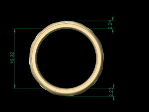 woman band ring 69 3D printmodel