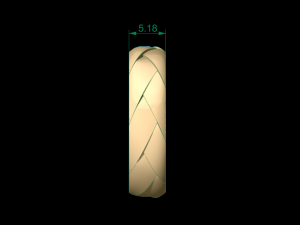 woman band ring 69 3D printmodel