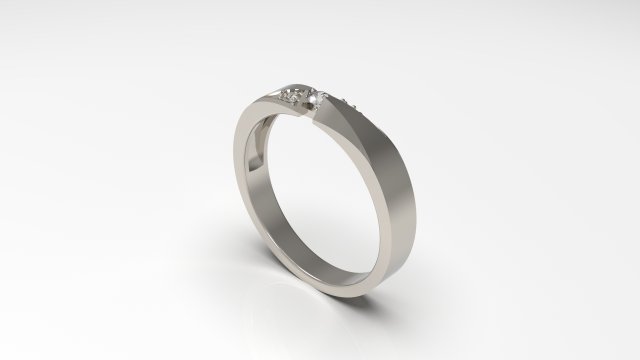 woman band ring 70 3D Print Model .c4d .max .obj .3ds .fbx .stl .blend 
