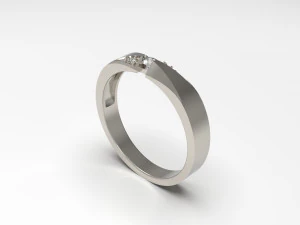 woman band ring 70 3D Print Model