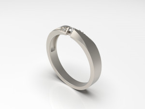 woman band ring 70 3D Print Model