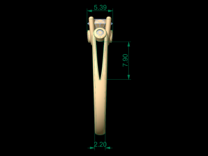 woman solitaire ring 71 3D Druckmodell